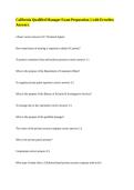 California Qualified Manager Exam Preparation &vert;&vert; with Errorless Answers&period;
