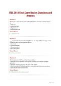 ITEC 3010 Final Exam Review Questions and&NewLine;Answers