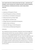 ANCC NURSE EXECUTIVE CERTIFICATION PRACTICE EXAM &ndash; QUESTIONS AND&NewLine;ANSWERS &vert; EXAM TESTBANK WITH VERIFIED AND WELL DETAILED ANSWERS &vert;&NewLine;PLUS RATIONALES &vert; DOWNLOAD AND PASS &vert; LATEST EXAM UPDATE&NewLine;2026&sol;2027