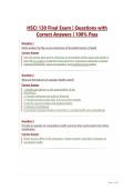HSCI 130 Final Exam &vert; Questions with Correct Answers &vert; 100&percnt; Pass&NewLine;