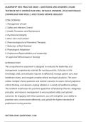 LEADERSHIP HESI PRACTICE EXAM &ndash; QUESTIONS AND ANSWERS &vert; EXAM&NewLine;TESTBANK WITH VERIFIED AND WELL DETAILED ANSWERS &vert; PLUS RATIONALES&NewLine;&vert; DOWNLOAD AND PASS &vert; LATEST EXAM UPDATE 2026&sol;2027