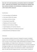 WGU D101 COST AND MANAGERIAL ACCOUNTING OBJECTIVE ASSESSMENT&NewLine;EXAM &ndash; QUESTIONS AND ANSWERS &vert; EXAM TESTBANK WITH VERIFIED AND&NewLine;WELL DETAILED ANSWERS &vert; PLUS RATIONALES &vert; DOWNLOAD AND PASS &vert;&NewLine;LATEST EXAM UPDATE 2026&sol;2027