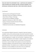 WGU D635 OBJECTIVE ASSESSMENT EXAM &ndash; QUESTIONS AND ANSWERS &vert;&NewLine;EXAM TESTBANK WITH VERIFIED AND WELL DETAILED ANSWERS &vert; PLUS&NewLine;RATIONALES &vert; DOWNLOAD AND PASS &vert; LATEST EXAM UPDATE 2026&sol;2027