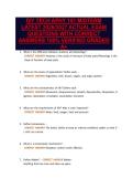 IVY TECH APHY 101 MIDTERM EXAM&NewLine;LATEST 2026&sol;2027 ACTUAL EXAM&NewLine;QUESTIONS WITH CORRECT&NewLine;ANSWERS 100&percnt; VERIFIED GRADED&NewLine;A&plus;