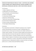 PORTAGE PATHOPHYSIOLOGY MODULE 9 EXAM &ndash; QUESTIONS AND ANSWERS&NewLine;&vert; EXAM TESTBANK WITH VERIFIED AND WELL DETAILED ANSWERS &vert; PLUS&NewLine;RATIONALES &vert; DOWNLOAD AND PASS &vert; LATEST EXAM UPDATE 2026&sol;2027