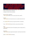 APHY 101 MIDTERM LATEST&NewLine;2026&sol;2027 ACTUAL EXAM QUESTIONS&NewLine;WITH CORRECT ANSWERS 100&percnt;&NewLine;VERIFIED GRADED A&plus;