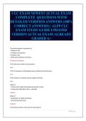CLC EXAM NEWEST ACTUAL EXAM&NewLine;COMPLETE QUESTIONS WITH&NewLine;DETAILED VERIFIED ANSWERS &lpar;100&percnt;&NewLine;CORRECT ANSWERS&rpar; &sol; ALPP CLC&NewLine;EXAM STUDY GUIDE UPDATED&NewLine;VERSION ACTUAL EXAM &sol;ALREADY&NewLine;GRADED A