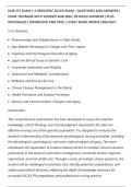 NUR 257 EXAM 1-4 GERRATRIC NCLEX EXAM &ndash; QUESTIONS AND ANSWERS &vert;&NewLine;EXAM TESTBANK WITH VERIFIED AND WELL DETAILED ANSWERS &vert; PLUS&NewLine;RATIONALES &vert; DOWNLOAD AND PASS &vert; LATEST EXAM UPDATE 2026&sol;2027