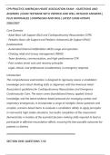 CPR PRACTICE AMERICAN HEART ASSOCIATION EXAM &ndash; QUESTIONS AND&NewLine;ANSWERS &vert; EXAM TESTBANK WITH VERIFIED AND WELL DETAILED ANSWERS &vert;&NewLine;PLUS RATIONALES &vert; DOWNLOAD AND PASS &vert; LATEST EXAM UPDATE&NewLine;2026&sol;2027
