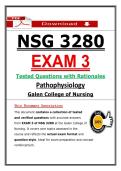 Galen NSG 3280 Exam 3 &ndash; Pathophysiology &lpar;2026&sol;2027&rpar; Actual Questions & Answers to Pass the Exam &lpar;100&percnt; Verified&rpar;