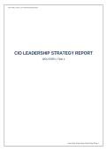 WGU EOR1 Task1 CIO Leadership Strategy Report &vert; Building a Successful IT Organization