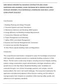 NEW MEXICO RESIDENTIAL BUILDING CONTRACTOR &lpar;GB2&rpar; EXAM &NewLine;QUESTIONS AND ANSWERS &vert; EXAM TESTBANK WITH VERIFIED AND WELL&NewLine;DETAILED ANSWERS &vert; PLUS RATIONALES &vert; DOWNLOAD AND PASS &vert; LATEST&NewLine;EXAM UPDATE 2026&sol;2027