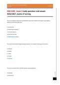 NSG 3100 - Exam 2 study questions and answer&NewLine;2026&sol;2027&comma; exams of nursing