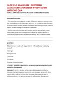 ALPP CLC EXAM 2026 &vert; CERTIFIED LACTATION COUNSELOR STUDY GUIDE WITH 200 Q&A