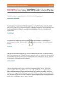 NSG 6020 Final Exam Review 2026&sol;2027 Graded A&plus;&comma; Exams of Nursing