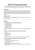 ALPP CLC Study Guide Exam&NewLine;180 Practice Questions and Answers &vert; Certified Lactation Counselor Prep