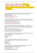 RN ATI ADULT MEDICAL &NewLine;SURGICAL &NewLine;PROCTORED EXAM 2019 WITH &NewLine;NGN &NewLine;QUESTIONS WITH HIGHLIGHTED CORRECT &NewLine;ANSWERS 