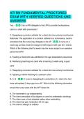 ATI RN Fundamentals Proctored Exam 2027 &vert; Verified Practice Questions & Answers