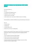 WEB WOC Continence Care&colon; Quiz Questions &vert;&vert; 100&percnt; Verified Answers&period;