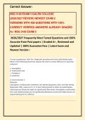 NSG 3100 EXAM 3 GALEN COLLEGE &lpar;2026&sol;2027 REVIEW&rpar; NEWEST EXAM 2 VERSIONS WITH 400 QUESTIONS WITH 100&percnt; CORRECT VERIFIED ANSWERS ALREADY GRADED A&plus;&sol; NSG 3100 EXAM 3&NewLine;2026&sol;2027 Frequently Most Tested Questions and 100&percnt; Accurate From Past papers &vert; Graded A&plus; &comma; R