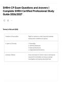 SHRM-CP Exam Questions and Answers &vert; Complete SHRM Certified Professional Study Guide 2026&sol;2027