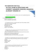 NGN HESI RN EXIT Exa&NewLine;ACTUAL EXAM 55 QUESTIONS AND&NewLine;CORRECT ANSWERS &lpar;VERIFIED ANSWERS&rpar; &NewLine;&vert;ALREADY GRADED A&plus;