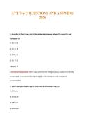 ATT Test 3 QUESTIONS AND ANSWERS&NewLine;2026