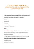 ATT ADVANCED TECHNICAL&NewLine;ASSESSMENT - LEVEL 3 QUESTIONS&NewLine;AND ANSWERS 2026