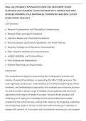 WGU C224 RESEARCH FOUNDATION OBJECTIVE ASSESSMENT EXAM&NewLine;QUESTIONS AND ANSWERS &vert; EXAM TESTBANK WITH VERIFIED AND WELL&NewLine;DETAILED ANSWERS &vert; PLUS RATIONALES &vert; DOWNLOAD AND PASS &vert; LATEST&NewLine;EXAM UPDATE 2026&sol;2027