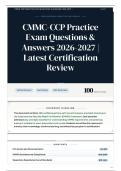 CMMC-CCP Practice Exam Questions & Answers 2026&sol;2027 Latest Certification Review