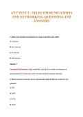 ATT Exams Compilations with Complete & Verified Solutions