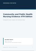 Community and Public Health Nursing 4th Edition Test Bank &vert; Complete Questions & Answers