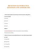 BICSI IN101 Exams Compilations with Complete & Verified Solutions