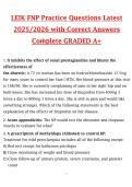 LEIK FNP Practice Questions Latest &NewLine;2025&sol;2026 with Correct Answers &NewLine;Co plete GRADED A&plus;&NewLine;ṁ 