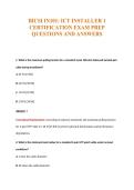 BICSI IN101&colon; ICT INSTALLER 1&NewLine;CERTIFICATION EXAM PREP&NewLine;QUESTIONS AND ANSWERS
