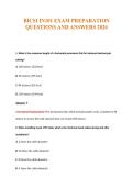 BICSI IN101 Exams Compilations with Complete & Verified Solutions