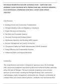 MICHIGAN RESIDENTIAL BUILDER LICENSING EXAM &ndash; QUESTIONS AND&NewLine;ANSWERS &vert; EXAM TESTBANK WITH VERIFIED AND WELL DETAILED ANSWERS &vert;&NewLine;PLUS RATIONALES &vert; DOWNLOAD AND PASS &vert; LATEST EXAM UPDATE&NewLine;2026&sol;2027