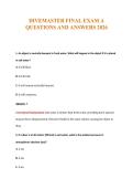 DIVEMASTER FINAL EXAM A&NewLine;QUESTIONS AND ANSWERS 2026