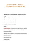 DIVEMASTER FINAL EXAM A&NewLine;QUESTIONS AND ANSWERS 2026