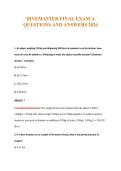 DIVEMASTER Exams Compilations with Complete & Verified Solutions