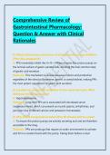 Comprehensive Review of Gastrointestinal Pharmacology&colon; Question & Answer with Clinical Rationales