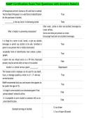 RAMP Certification Exam Test Questions with Answers Rated A 2026&vert;2027