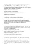 UT Arlington NURS 3381 Psychiatric Mental Health Nursing Exam 2 &lpar;pdf&rpar; &vert; 2026&sol;2027 &vert; Mental Health Q&A &vert; Psychiatric Nursing