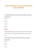 HAZWOPER Exams Compilations with Complete & Verified Solutions