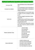 MedTech Certification Questions and Answers Rated A