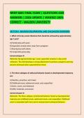 NRNP 6665 FINAL EXAM &vert; QUESTIONS AND &NewLine;ANSWERS &vert; 2026 UPDATE &vert; VERIFIED 100&percnt; &NewLine;CORRECT - WALDEN UNIVERSITY 