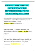 ARDMS SPI - MOCK EXAM FULLY  SOLVED & UPDATED 2026 2027&lpar;LATEST VERSION VERIFIED  FOR ACCURACY&rpar; &vert; 2026LATEST&excl;&excl;  