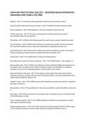 AHIMA RHIT PRACTICE EXAM 2026&sol;2027 &ndash; REGISTERED HEALTH INFORMATION TECHNICIAN STUDY GUIDE & TEST PREP