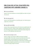 DBIA EXAM 500 ACTUAL EXAM PAPER 2026&NewLine;QUESTIONS WITH ANSWERS GRADED A&plus;