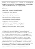 WGU D443 HEALTH ASSESSMENT EXAM &ndash; QUESTIONS AND ANSWERS &vert; EXAM&NewLine;TESTBANK WITH VERIFIED AND WELL DETAILED ANSWERS &vert; PLUS RATIONALES&NewLine;&vert; DOWNLOAD AND PASS &vert; LATEST EXAM UPDATE 2026&sol;2027
